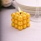 Gold 2 Metallic 2" Bubble Cube Flameless LED Candles Centerpieces Party Events